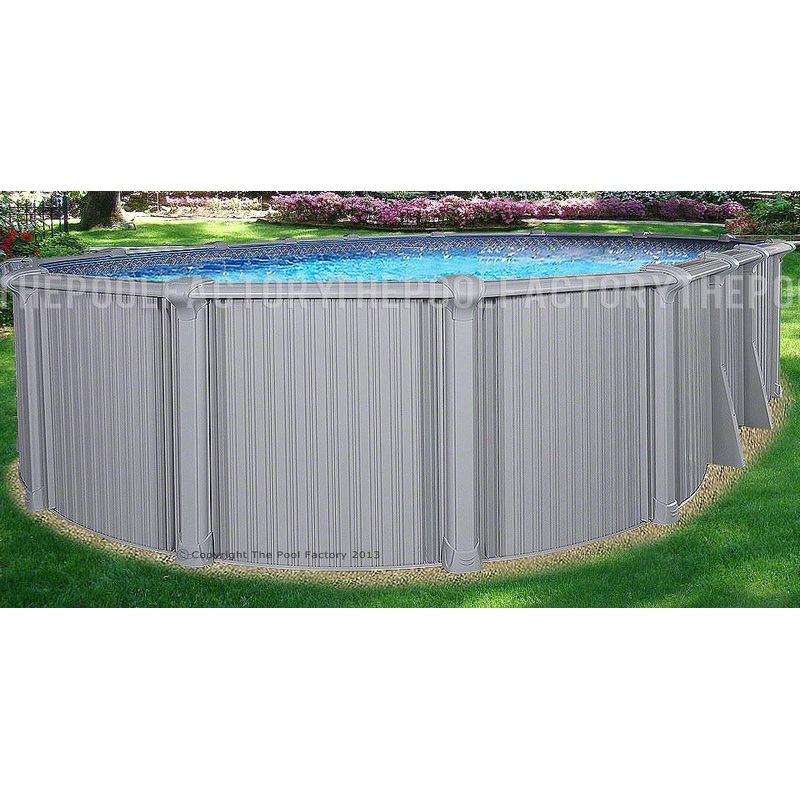 12’x17’x54″ Intrepid – Extruded Aluminum Oval Pool With Interlocking Wall