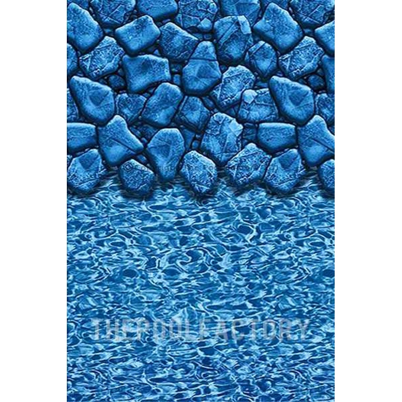 10’x19′ Oval Overlap Boulder Swirl Liner – 25 Gauge