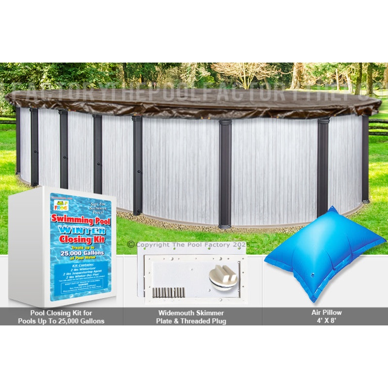 10’x16′ Oval Super Heavy XXtreme Closing Package (WideMouth Plate)