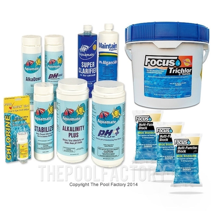 Deluxe Chemical Package #1 (10LB. 3″ Chlorine Tablets)