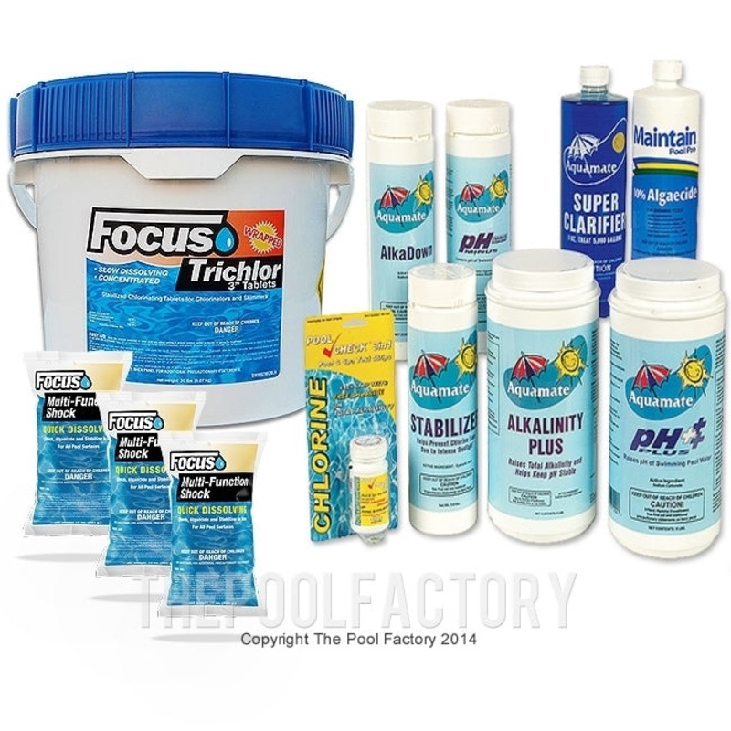 Deluxe Chemical Package #2 (20LB. 3″ Chlorine Tablets)