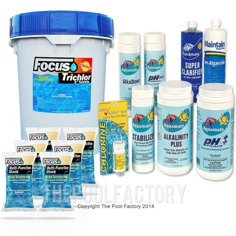 Deluxe Chemical Package #3 (40LB. 3″ Chlorine Tablets)