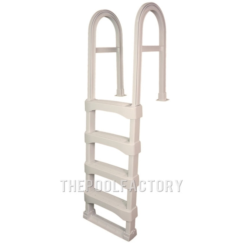 Vinyl Works SLD Snap Lock Resin In Pool Deck Ladder – Taupe