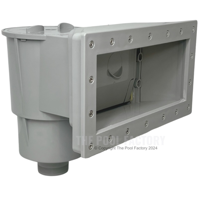 Lacus Wide-Mouth Above Ground Thru-Wall Skimmer & Return Fitting – Grey