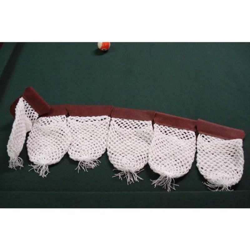 Pool Table Net Pockets with Leatherettes