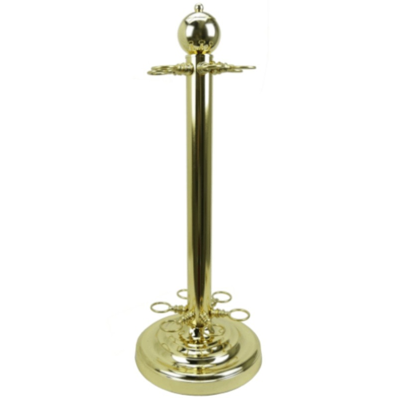Premium Metal Pool Cue Stand – 6 Cues