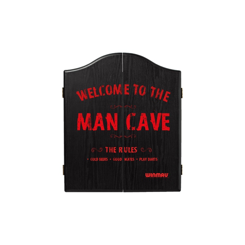 WELCOME TO THE MANCAVE Dartboard Cabinet