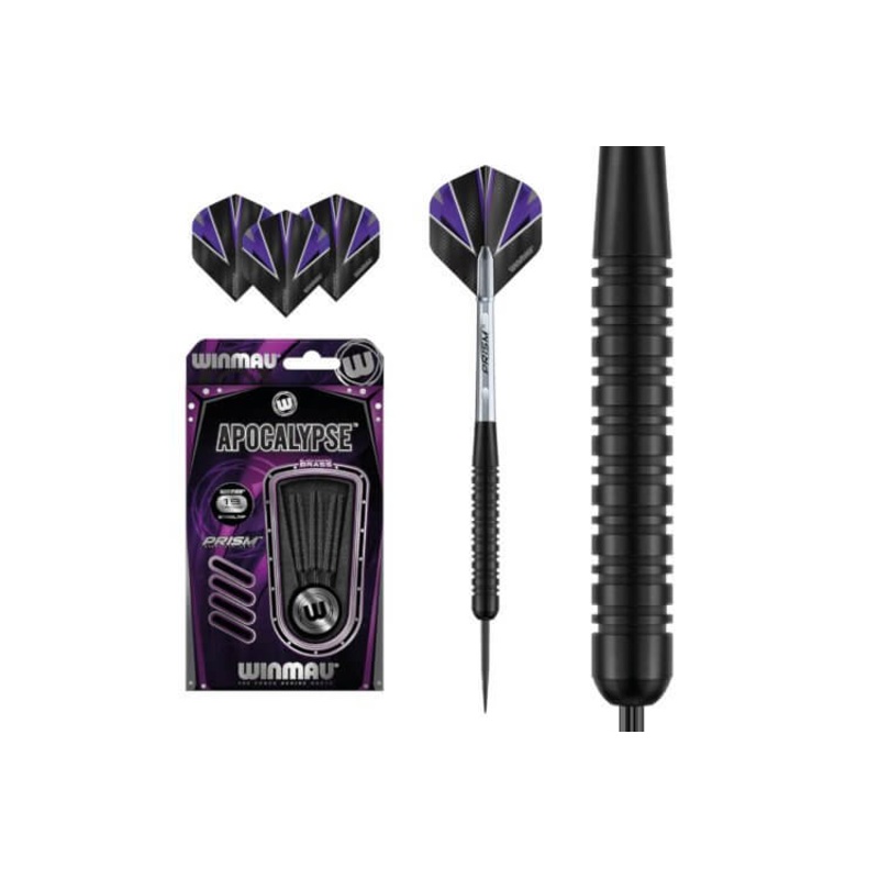 Winmau Apocalypse Steel Tip Black Brass Dart