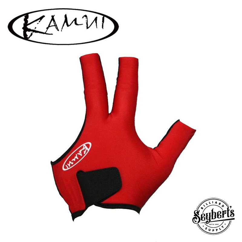 Kamui Quick Dry Red Billiard Glove – Left Hand