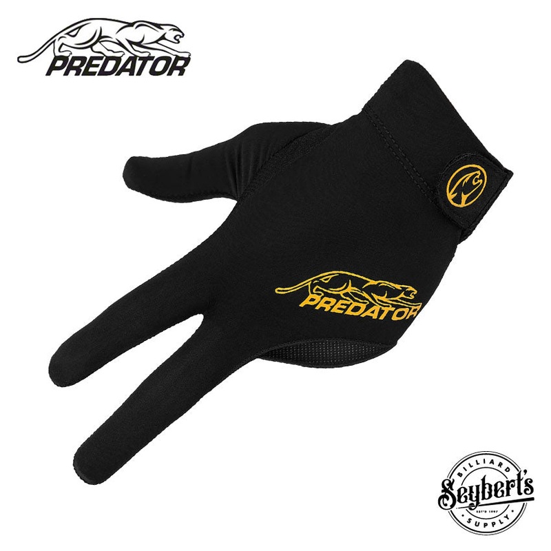 Predator Second Skin Closed Finger Left Hand Pool Cue Glove – Black/Yellow