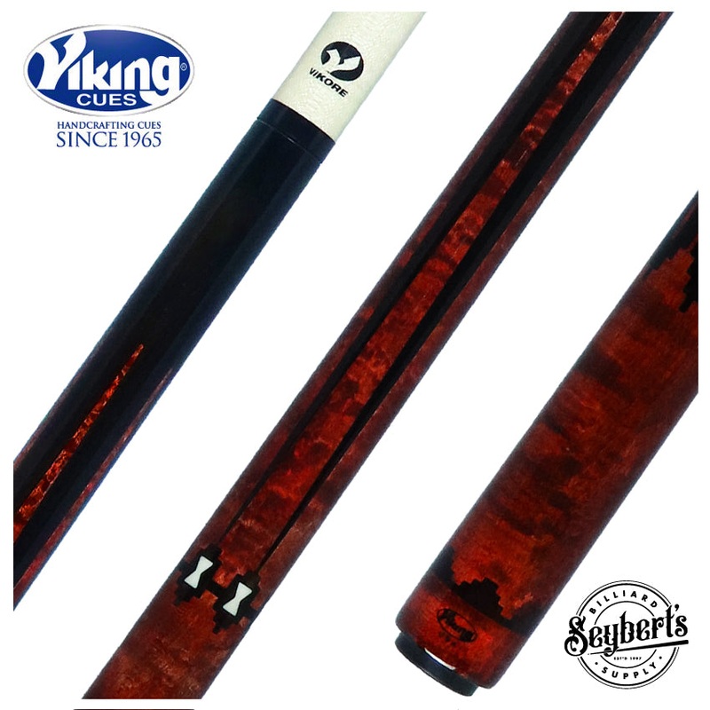 Viking Two-Feather Shadows of the Night Pool Cue with Vikore Shaft – New Design