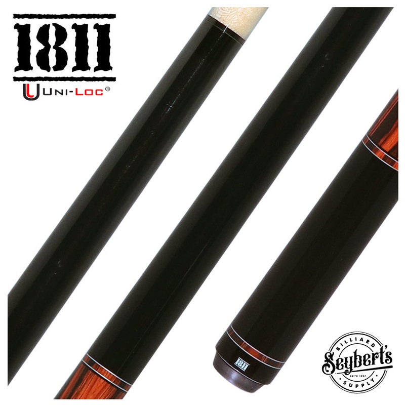 1811 Model 2 Black Forearm and butt Sleeve with Coco Graphic Wrapless Pool Cue Butt – Uni-Loc