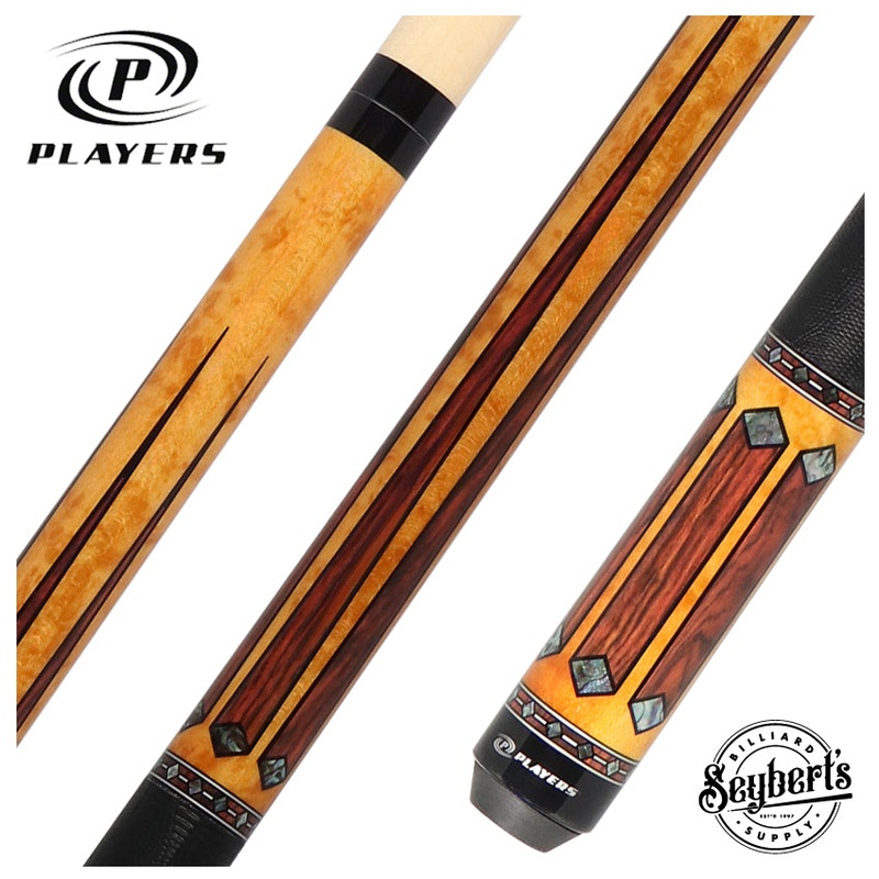 Players Gold-Stained Maple with Cocobolo Graphic Series Pool Cue – G4141