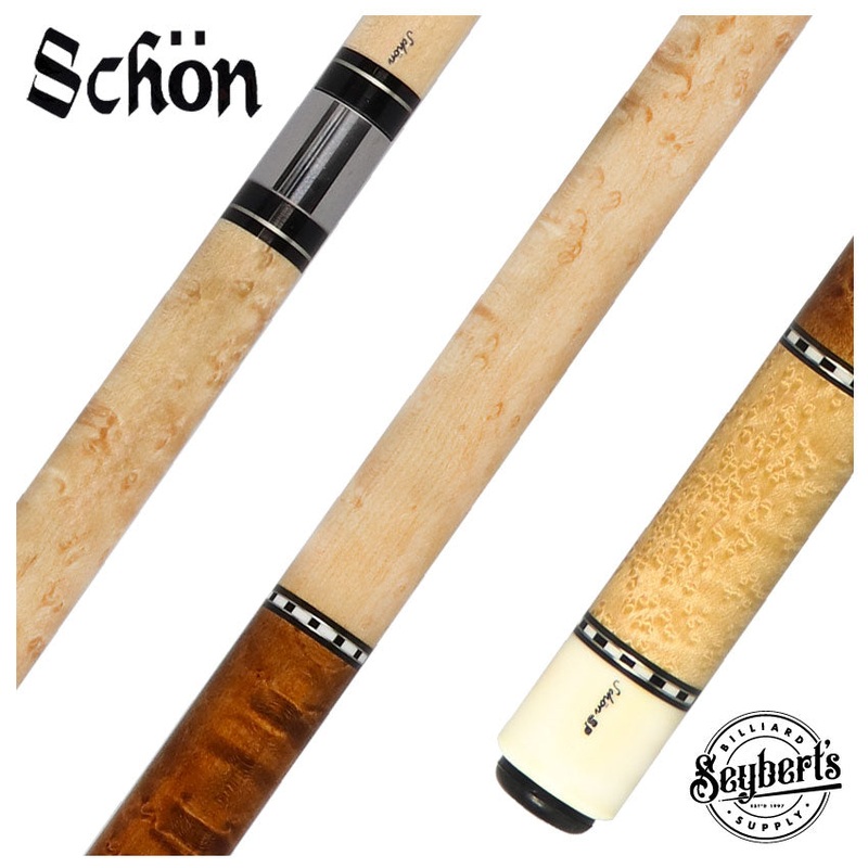 Schon STL1 Dark Stained Birdseye Maple Pool Cue – STL1SPBEDS