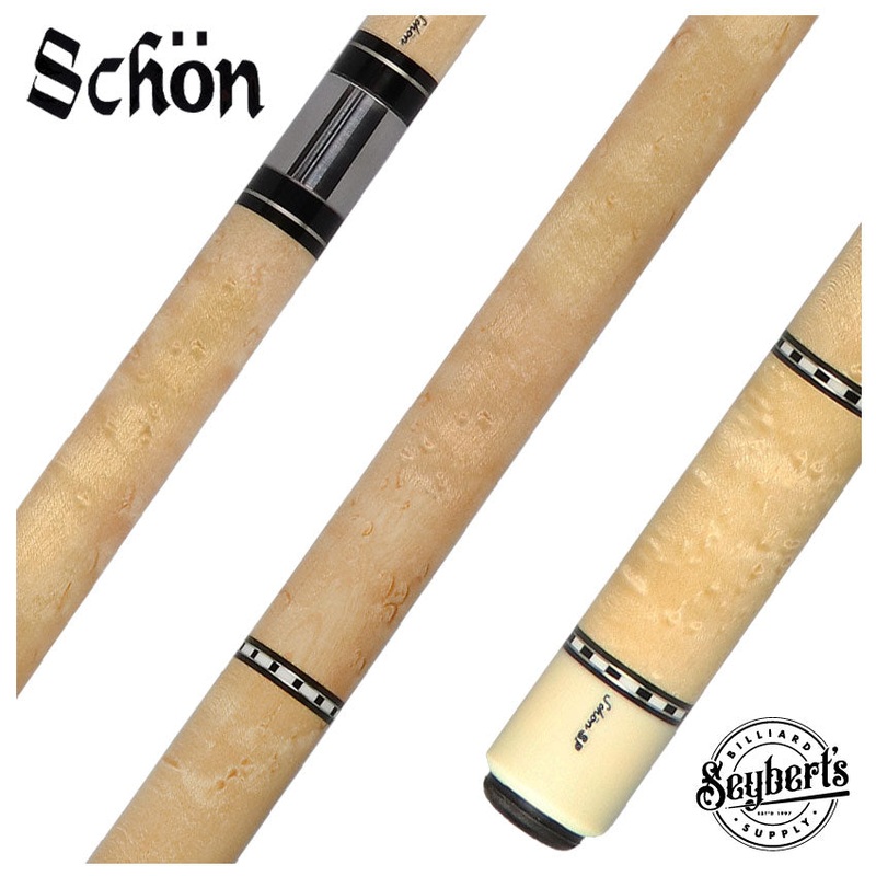 Schon STL1 Light Stained Birdseye Maple Pool Cue – STL1SPBELS