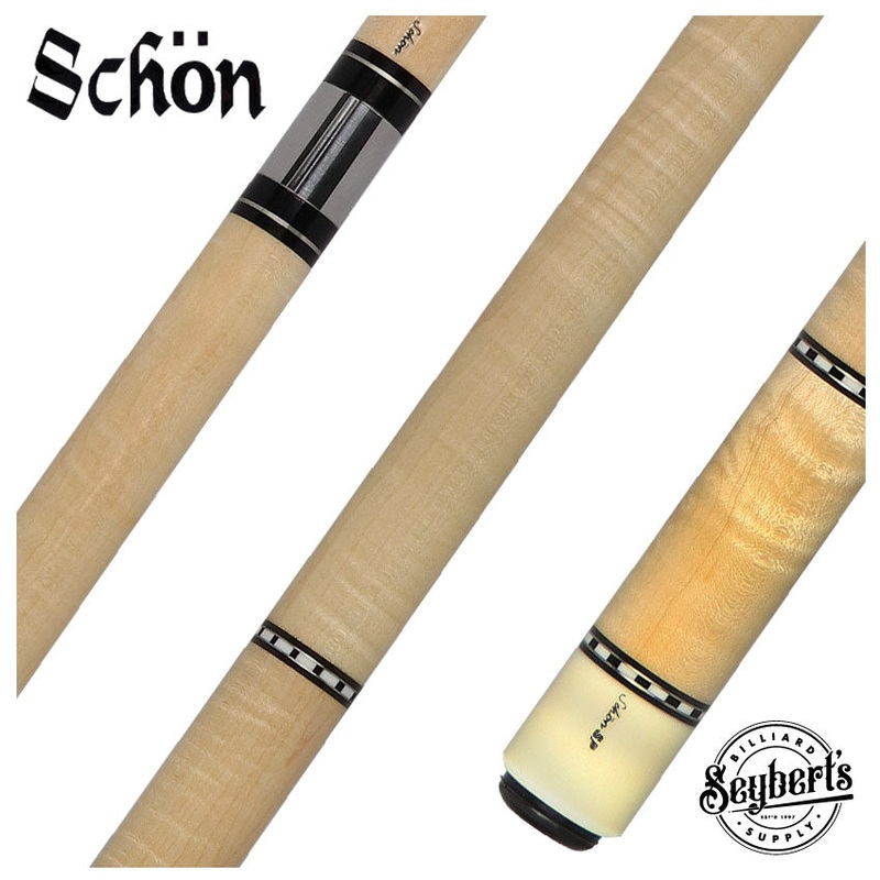 Schon STL1 Light Stained Curly Maple Pool Cue – STL1SPCURLS