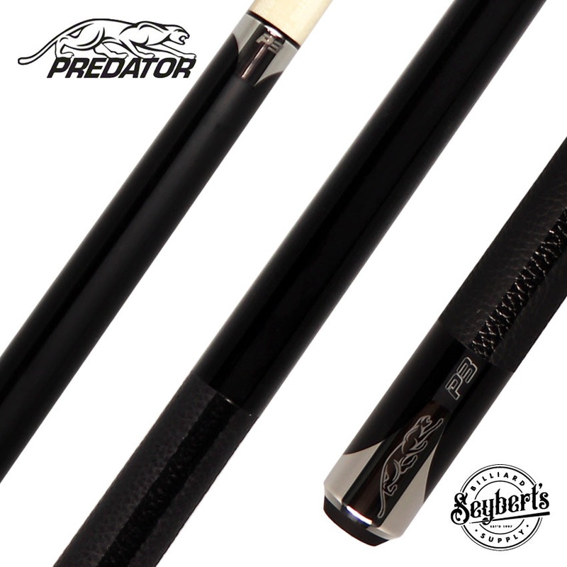 Predator P3 Cue – Black Luxe Wrap Uni-Loc – P3BW