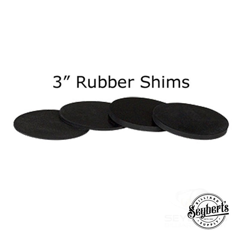 3″ Rubber Pool Table Leg Shims