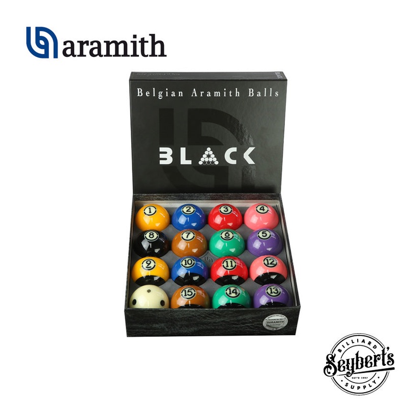 Aramith Tournament “Black” TV Ball Set