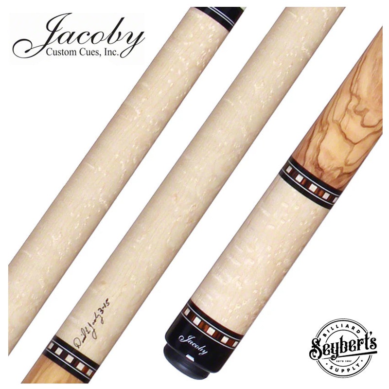Jacoby Birdseye Maple with Olivewood Wrap Pool Cue – HB1