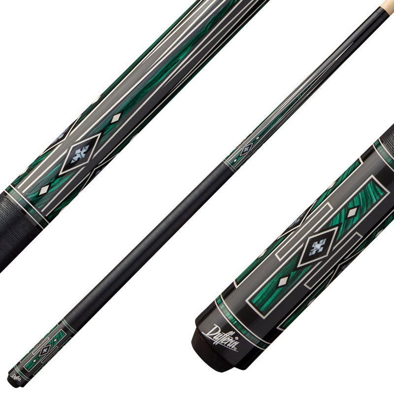 Dufferin D406  Pool Cue with Linen Wrap – Emerald Night