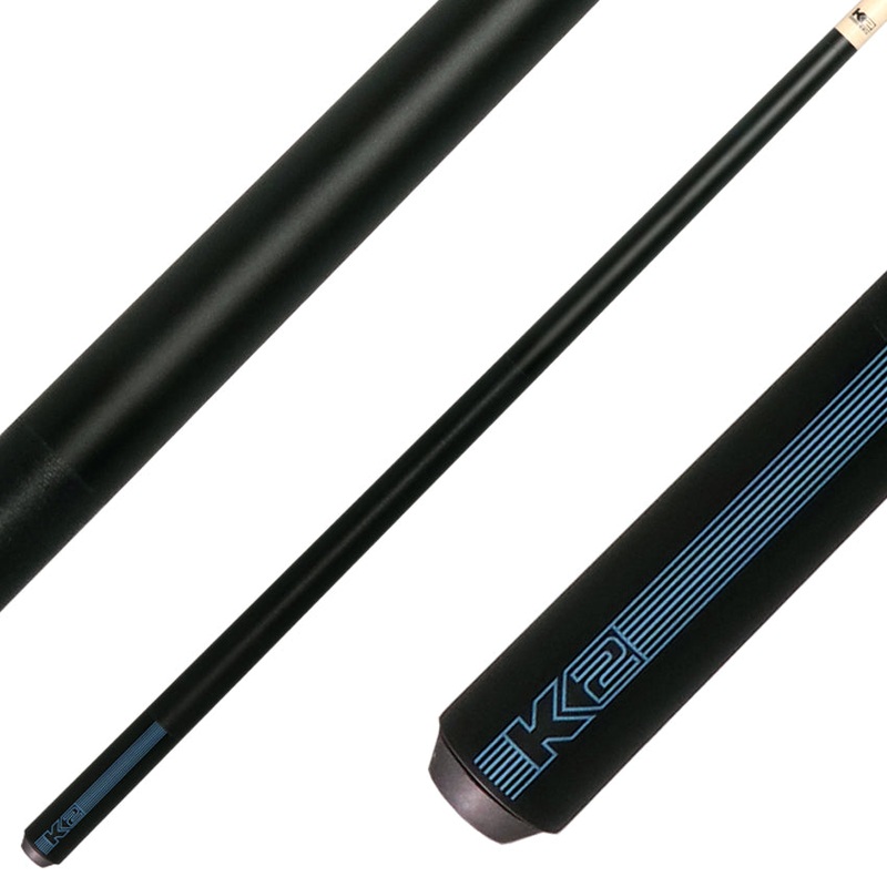 K2 KLB11 Black/Blue Sport Pool Cue with 12.50mm LD Shaft