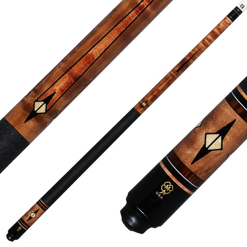 McDermott G402 G Series Pool Cue – Stained Maple with Maple Points and Irish Linen Wrap