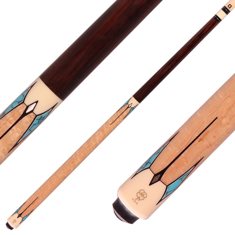 McDermott G411 G Series No Wrap Pool Cue – Rosewood with Birdseye Maple No Wrap Handle