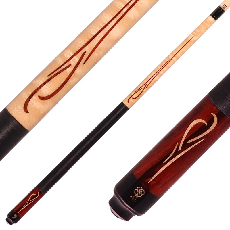 McDermott G416 G Series Pool Cue – Birdseye Maple and Cocobolo with Irish Linen Wrap Wrap