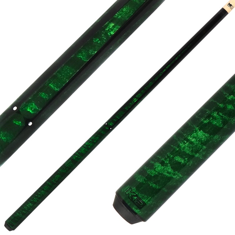 K2 KLSPGN Radial Pool Cue – Green Sneaky Pete with 11.75mm LD Shaft