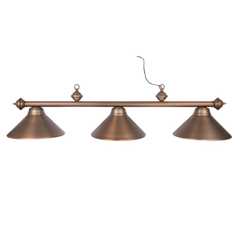 Presidential Billiards Pool Table Light – Oil Rubbed Bronze with Oil Rubbed Bronze Accents and Shades