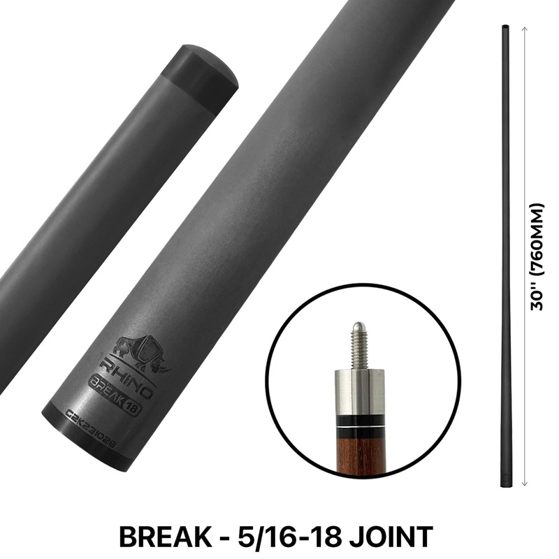 Rhino 30″ Carbon Fiber Break Shaft – 5/16 x 18 Thread