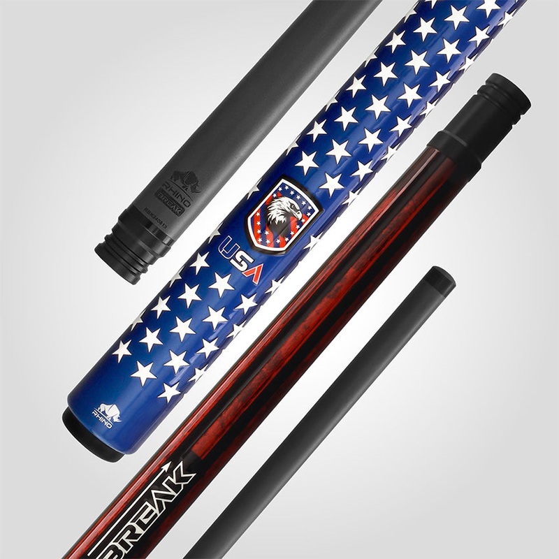 Rhino RCBRKVOYUSA Voyager Series Carbon Break Cue – USA