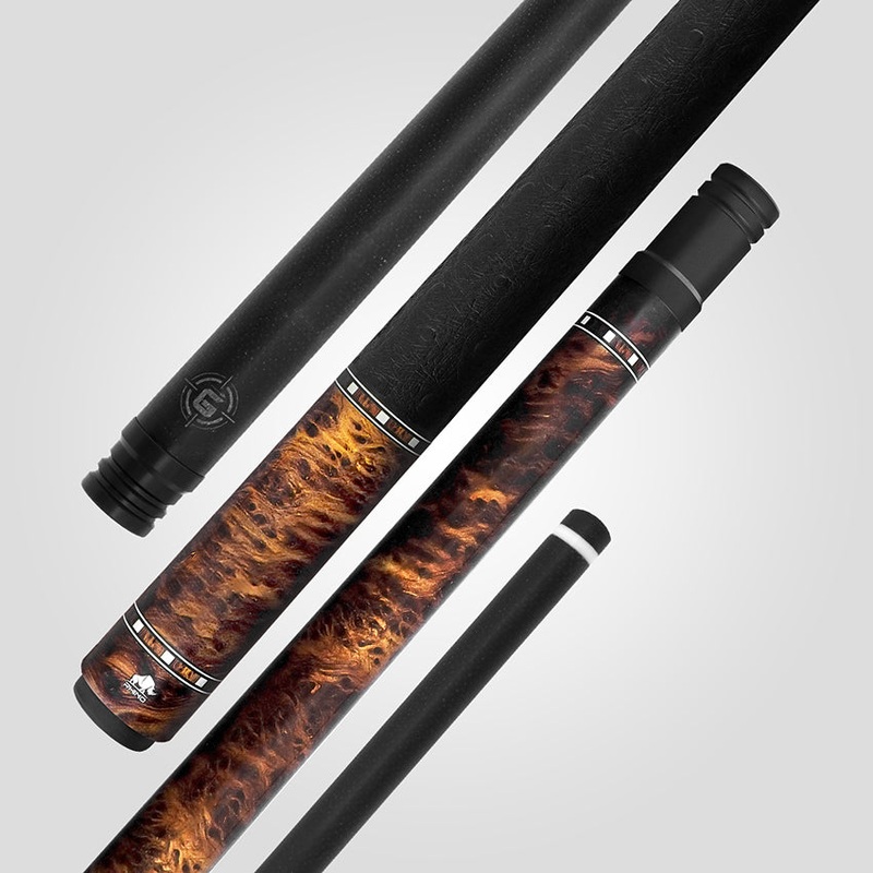 Rhino RCGWTYLW G-W Series Pool Stick – Thuya with Ostrich Leather Wrap