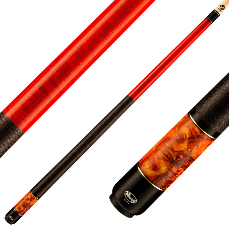 Viking BE0109 Bedlam Series Play Cue – Sienna-Stained Maple with Autumn Sunset Pearl