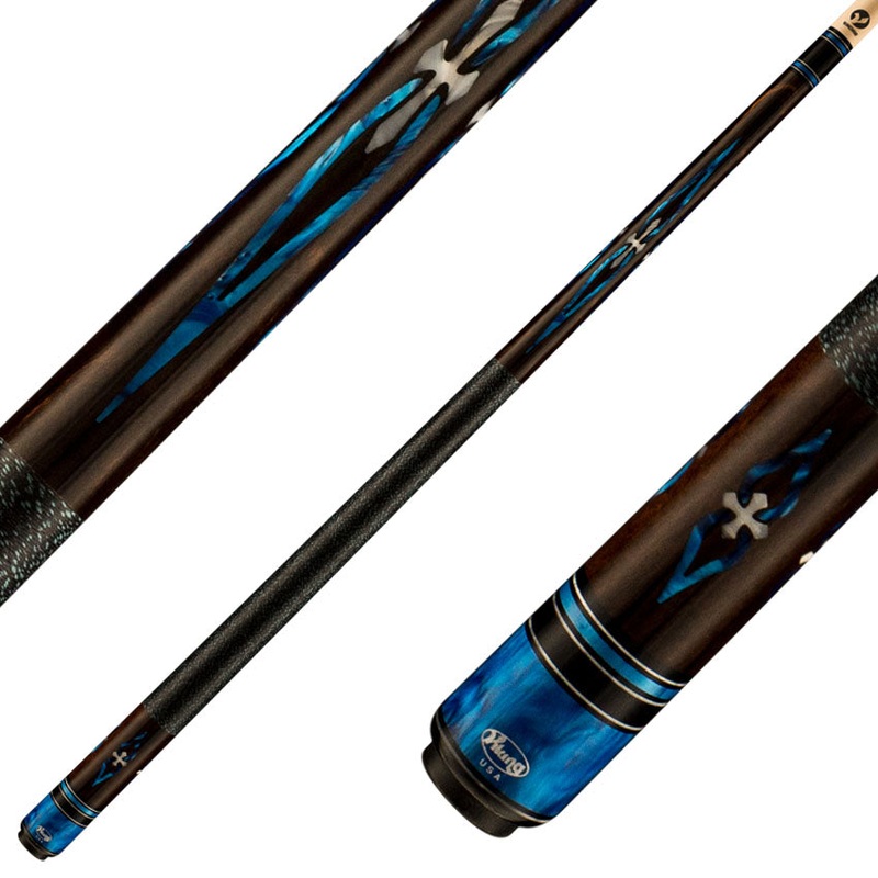 Viking IM0700 Impero Series Play Cue – West African Ebony with 24 Blue Premium Pearl Inlays