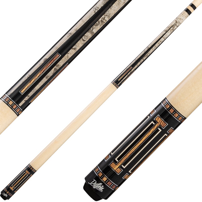 Dufferin D-545 Pool Cue – Grey Birdseye & Bocote Overlay