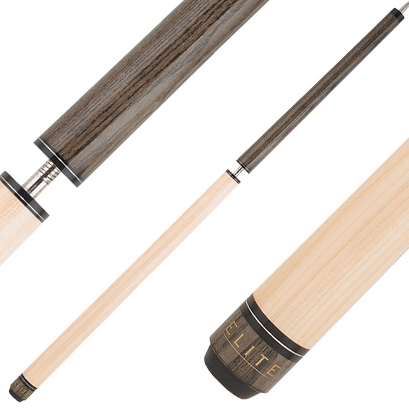 Elite ELBJGY Break/Jump Cue – Grey Stain and Birdseye Maple
