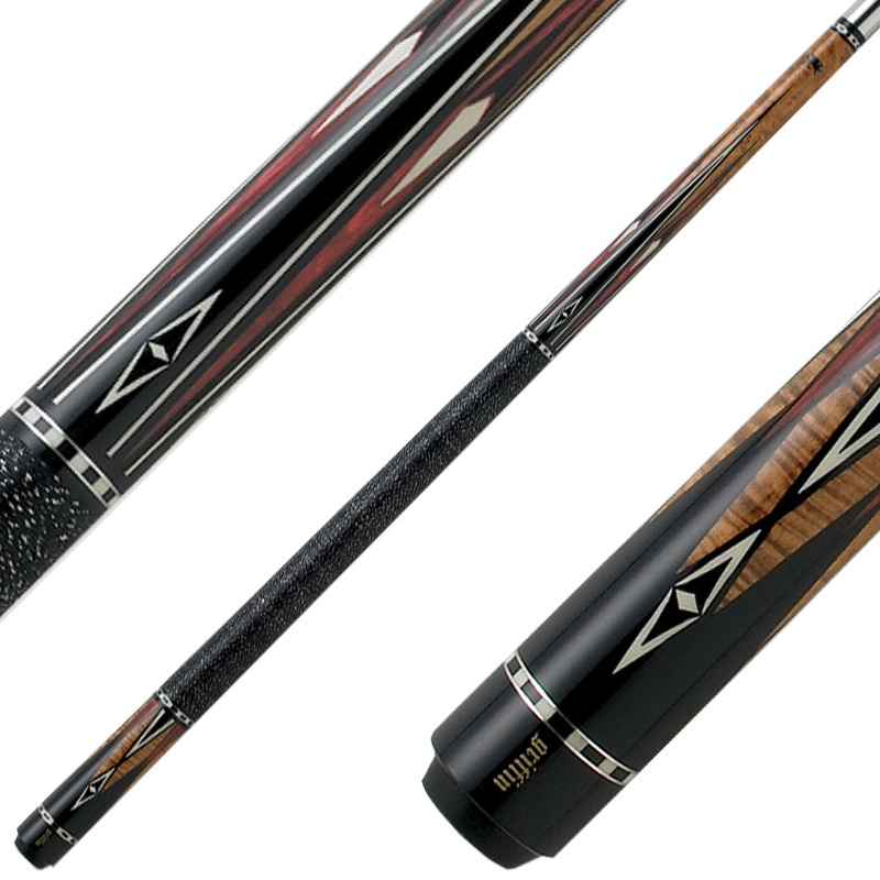 Griffin Cues GR17 – Dark Brown Stain with Black and Red Points