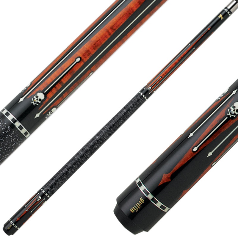 Griffin Cues GR30 – Black with Brown Points and White Skulls