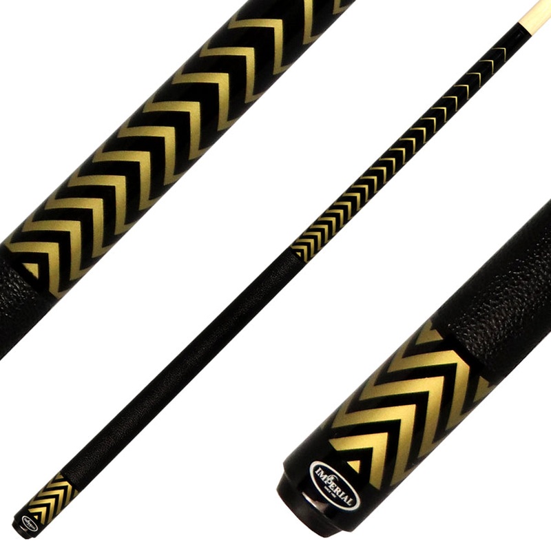 Imperial 13-793 Chevron Series Pool Cue – Gold with Leatherette Wrap