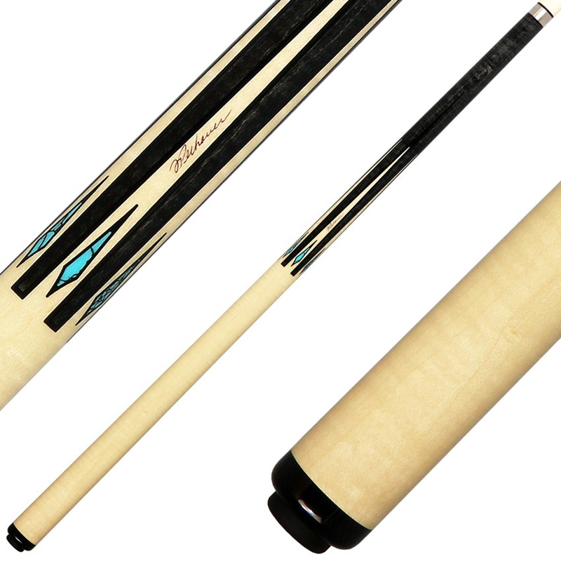 J Pechauer P07N Pro Series Pool Cue – Carbon Stain with Natural Points