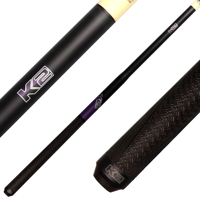 K2 KLJBPL 5 in 1 Break/Jump Cue – Purple with Sport Grip Wrap