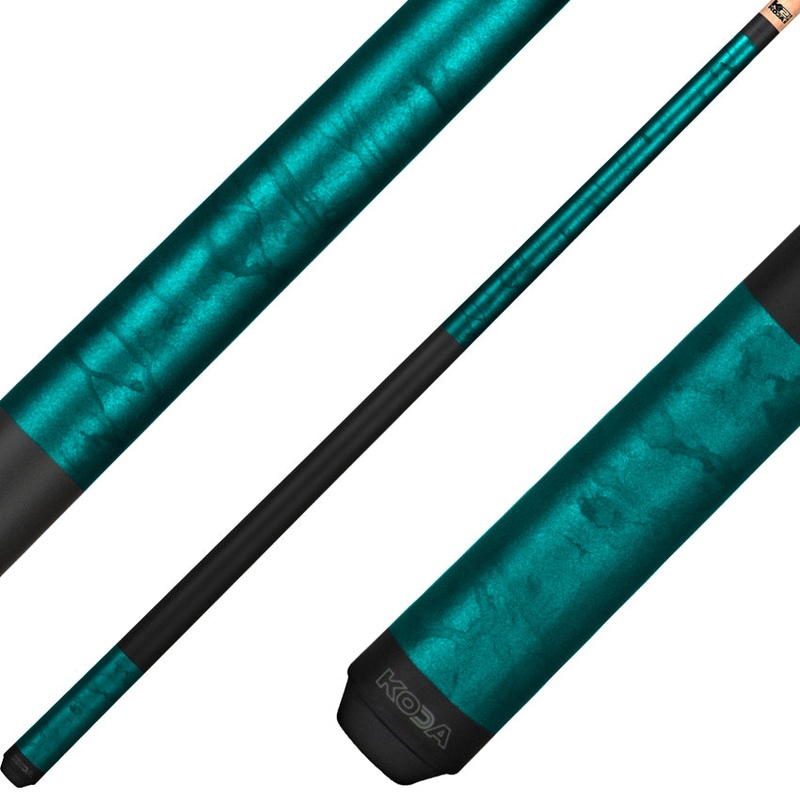 K2 KL104 Pool Cue – Matte Teal Smoke Graphic with 12.5mm LD Shaft