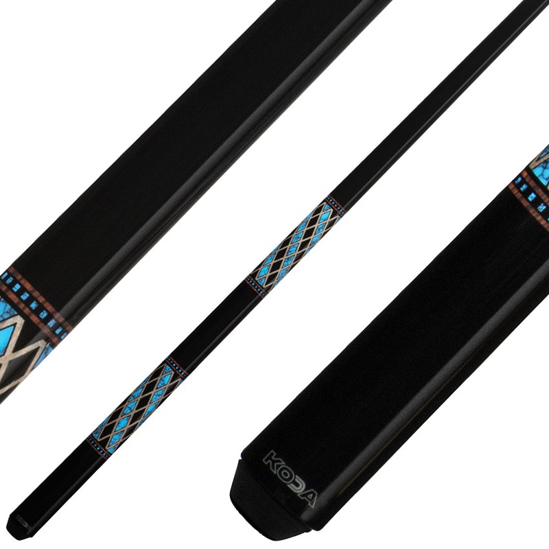 K2 KL115 Pool Cue – Onyx and Blue Recon Graphic with 12.5mm LD Shaft