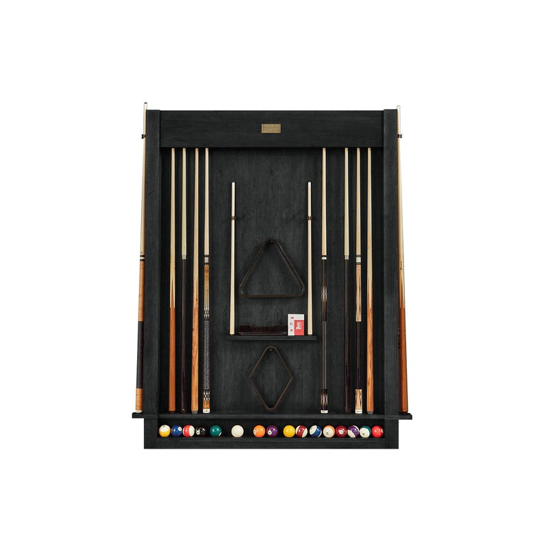 Alta Cue Rack Wall Mount 12 Cues – Black Ash