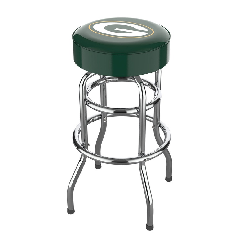Green Bay Packers Bar Stool Chrome