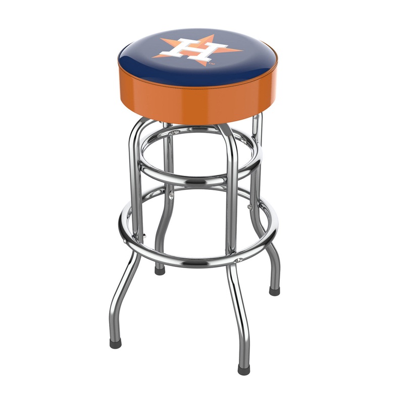 Houston Astros Bar Stool Chrome