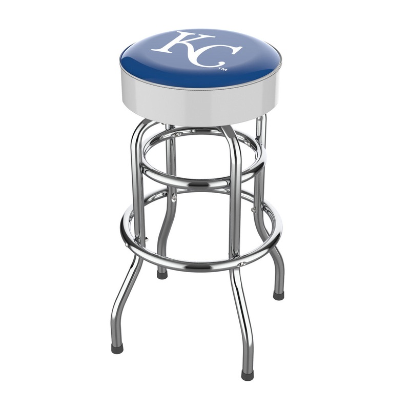 Kansas City Royals Bar Stool Chrome