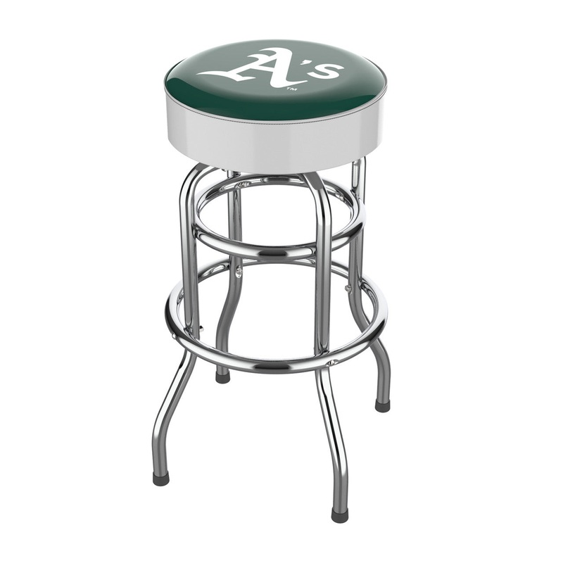 Oakland Athletics Bar Stool Chrome